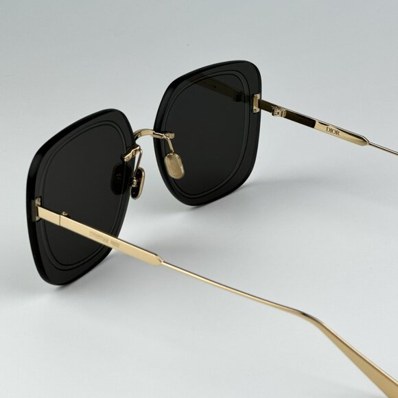 Dior ULTRADIOR SU  B0A0 BRAND NEW Sunglasses Gold Smoke Women Square Oversized